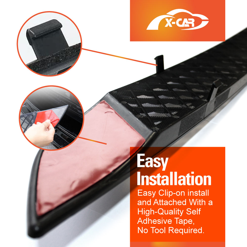 Tesla Model Y 2022-2025 Car Front Air Flow Vent Inlet Intake Grill Mesh Grille Grid ABS Plastic Protection Cover Leaves Insect Guard Matt Black