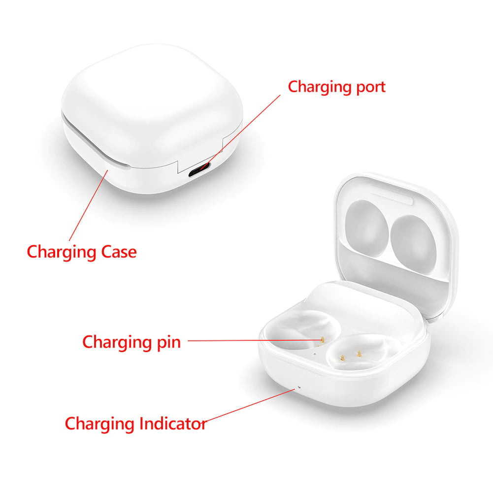 USB Charging Case Earbuds Charger Box White for Samsung Galaxy Buds 2 SM-R177