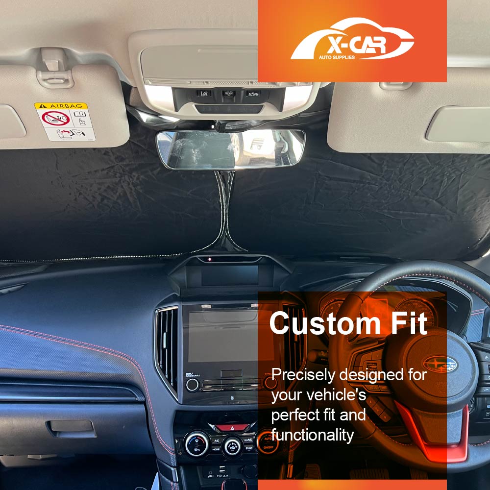 WindScreen Sun Shade for Subaru Forester 2019-2024 Blocks UV Rays Sun Visor Protector Foldable Sunshade