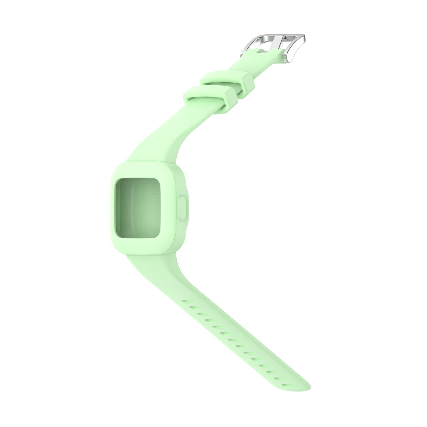 Light Green Replacement Silicone Wristband Water Resistant Straps for Garmin Fit JR.3/Garmin Vivo Fit JR.3 Fitness Tracker for Kids