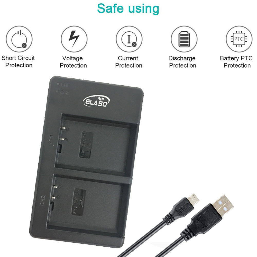 USB Dual Battery Charger for LP-E10 Battery For Canon EOS 1100D 1200D 1300D 1500D 3000D Kiss X50 Rebel T3 Camera