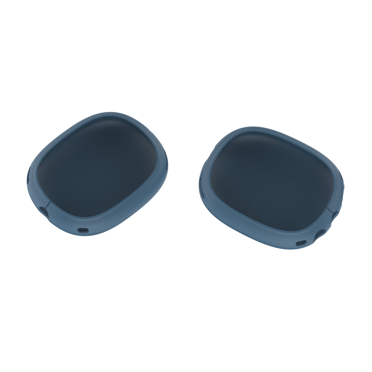 Blue Silicone Case Compatible with Apple AirPods Max Headphone Shockproof Protector Anti-slip Shatter-Resistant Protective Frame Full Cover