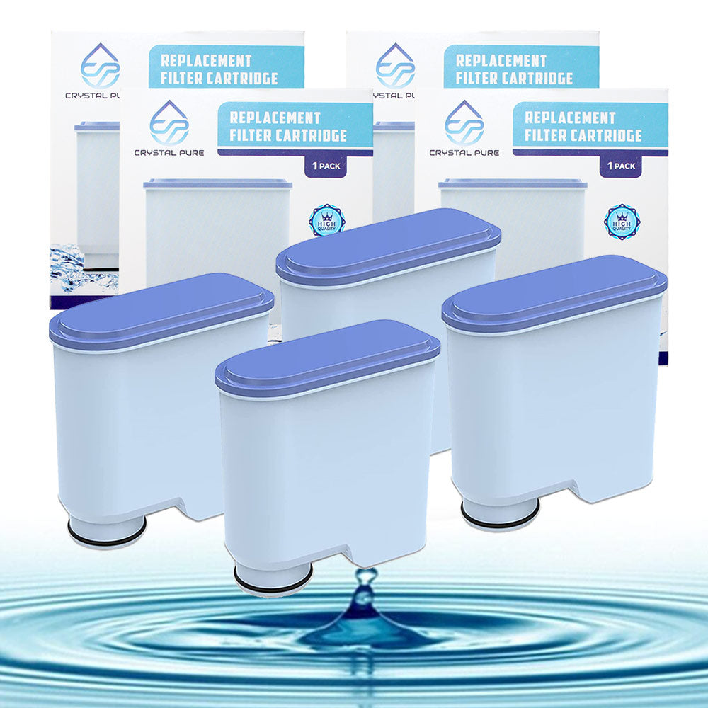 4 Pack Replacement Water Filter Cartridge for Philips 1200 2200 3100 3200 4000 4300 LatteGo 5400 Aqua Clean CA6903 CA6707 Fully Automatic Coffee Machine