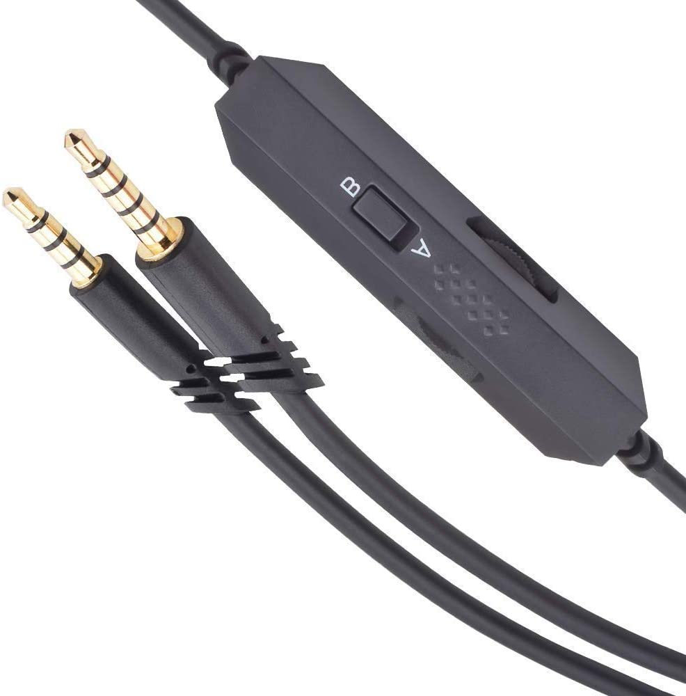 A10 A40 Headsets Cord Replace Inline Mute & Mic Volume Control Audio Cable For Astro A10 A30 A40 A50 G633 G933 Gaming Headphones