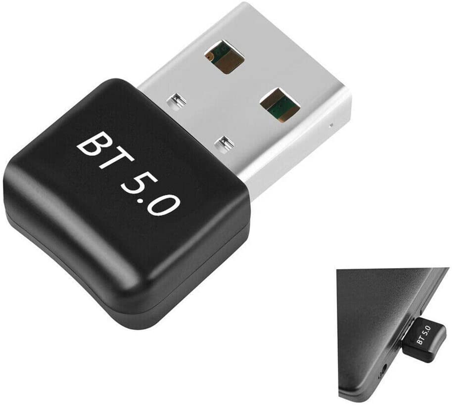 Bluetooth 5.0 USB Adapter Dongle Bluetooth Receiver Transmitter Wireless Adapter for Laptop PC Support Windows 10/8/7 Mouse Keyboard Headset