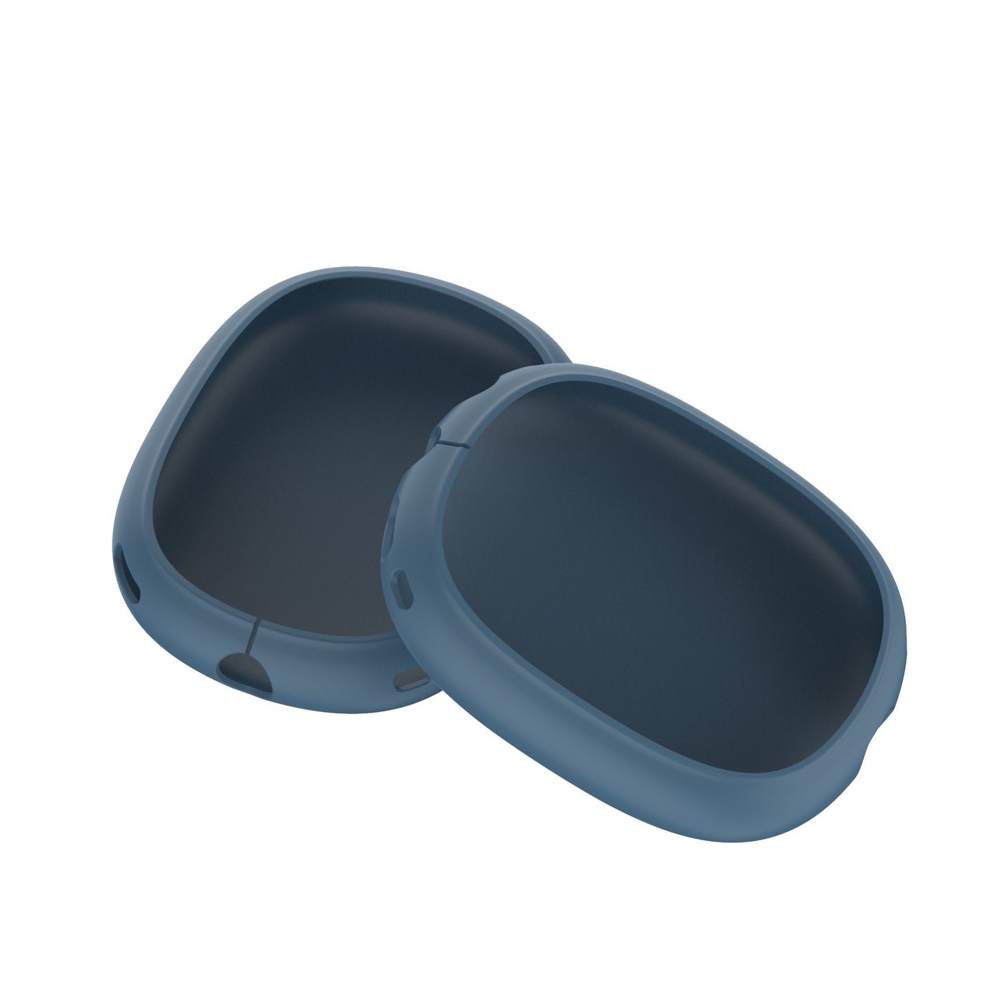 Blue Silicone Case Compatible with Apple AirPods Max Headphone Shockproof Protector Anti-slip Shatter-Resistant Protective Frame Full Cover