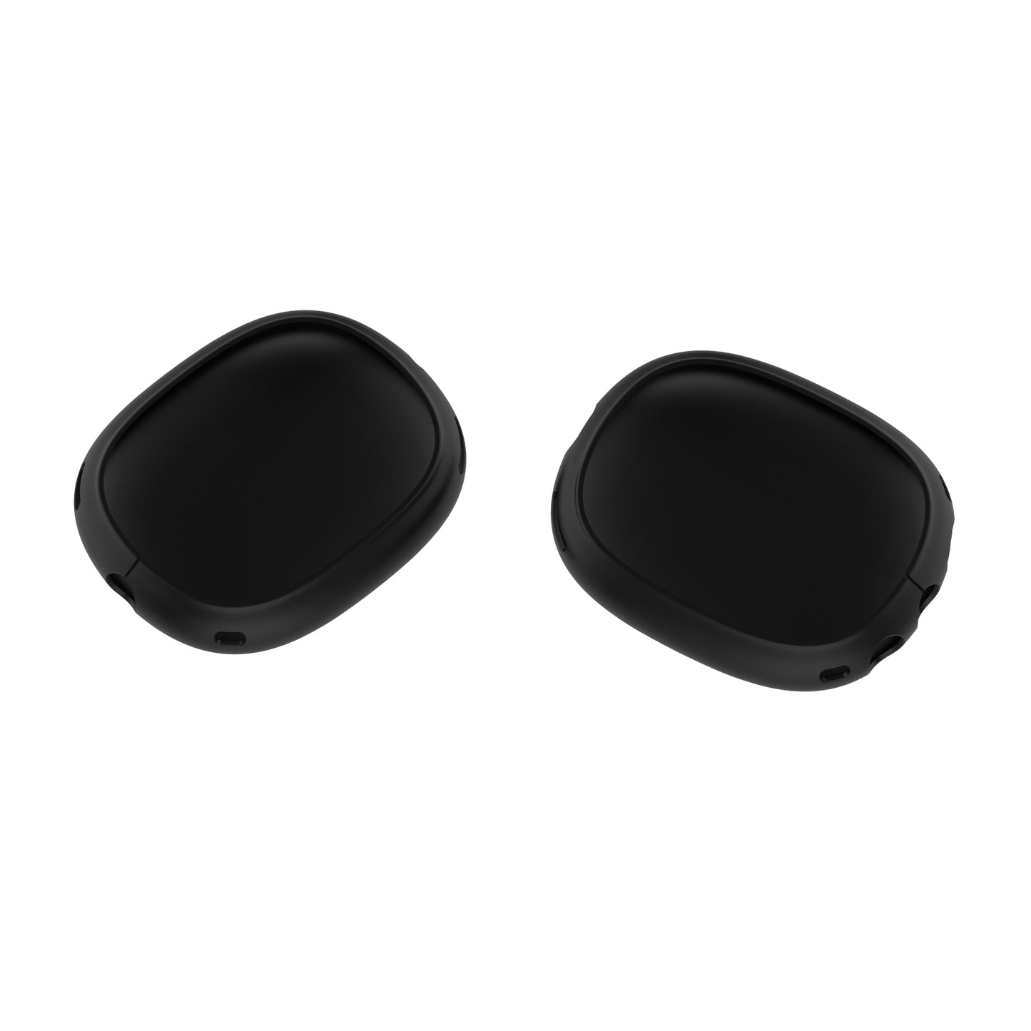 Black Silicone Case Compatible with Apple AirPods Max Headphone Shockproof Protector Anti-slip Shatter-Resistant Protective Frame Full Cover