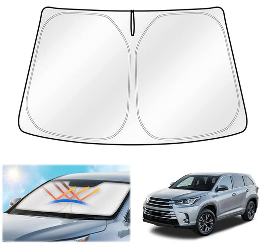 WindScreen Sun Shade for Toyota Kluger 2014-2021 Blocks UV Rays Sun Visor Protector Foldable Sunshade
