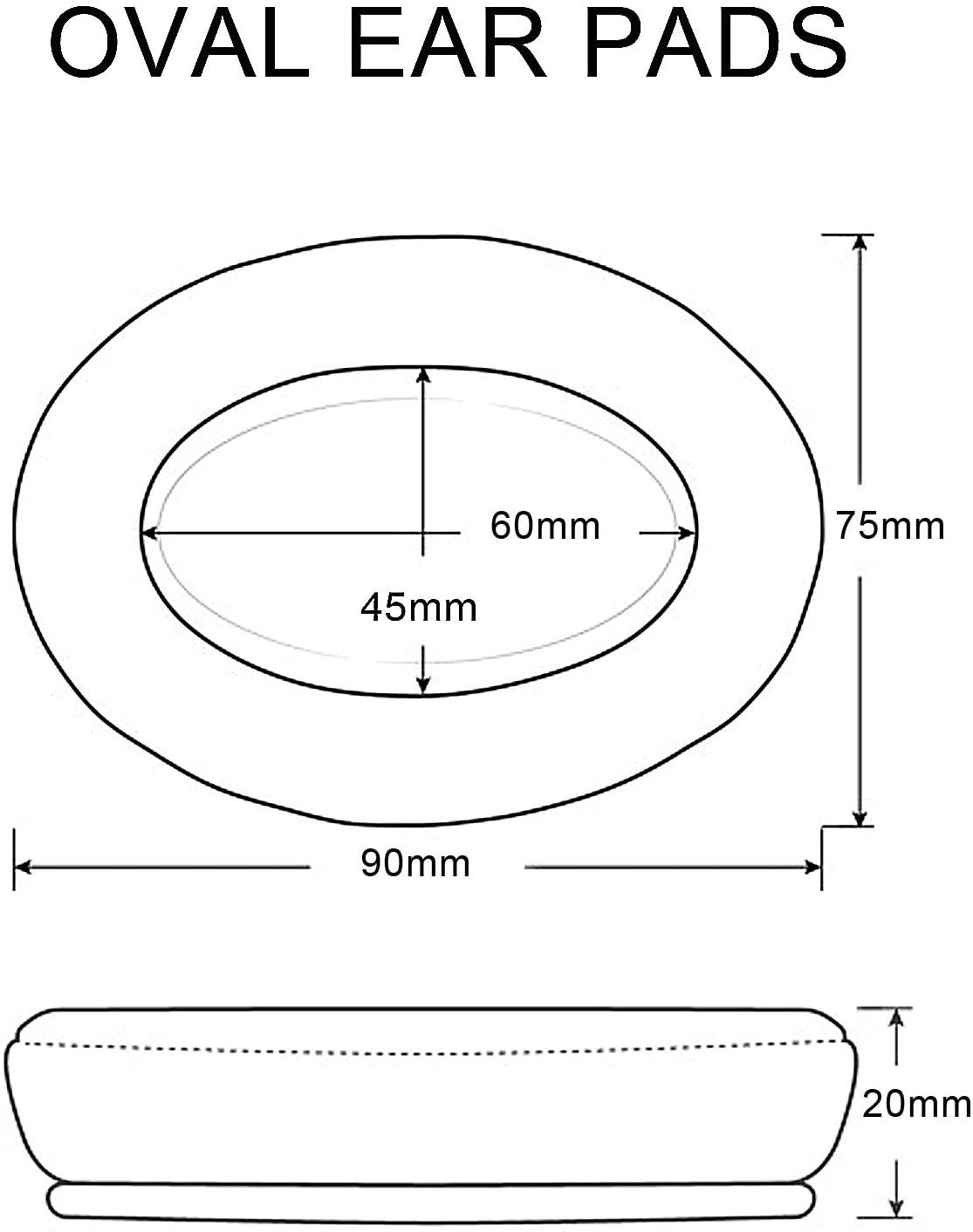 Replacement Cushions Ear Pads Kit for JBL E55BT E55 BT Wireless Over-ear Headphone