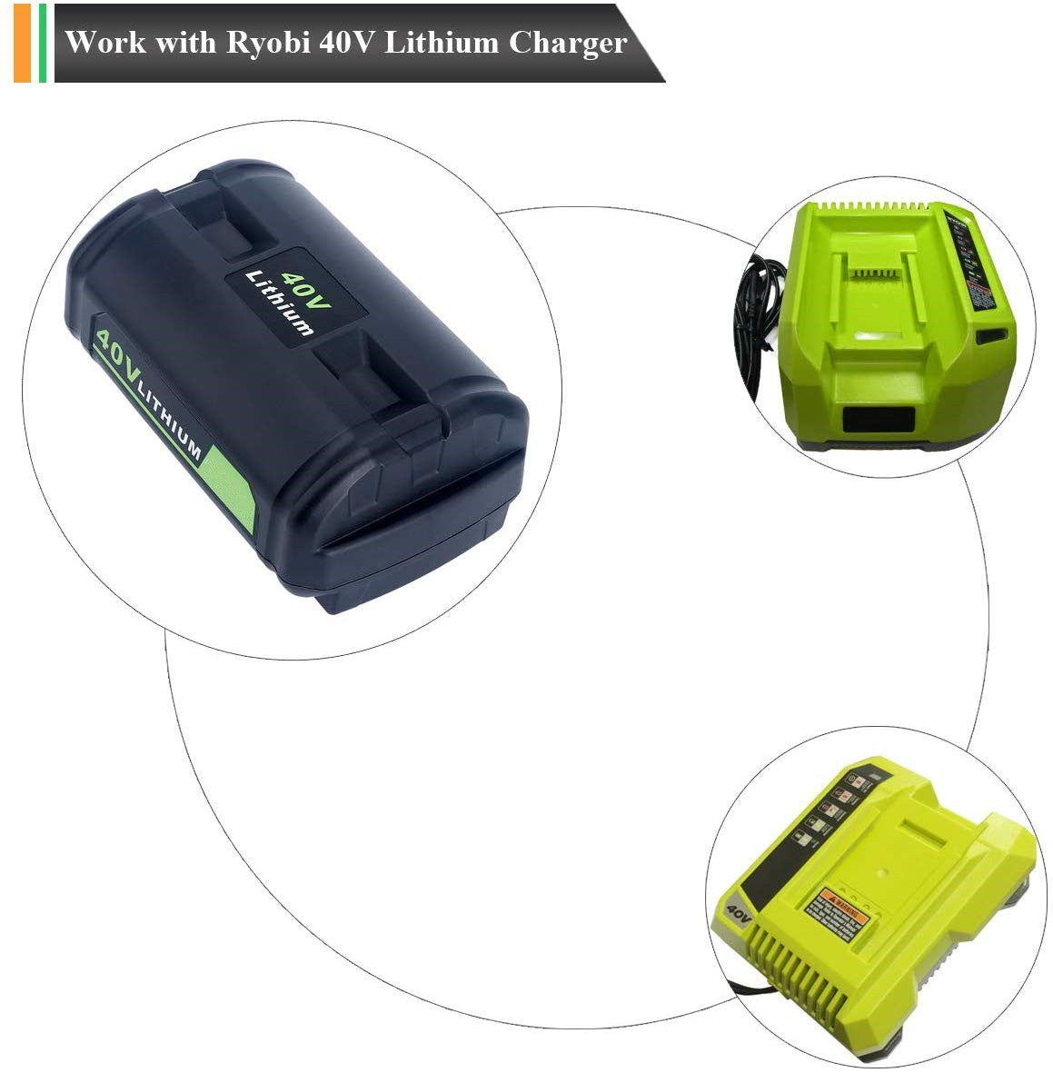 40V 36V Replacement Battery for Ryobi Cordless Power Tools OP4050A OP4040A BPL3626 BPL3626D BPL3640 BPL3640D BPL3626 OP401