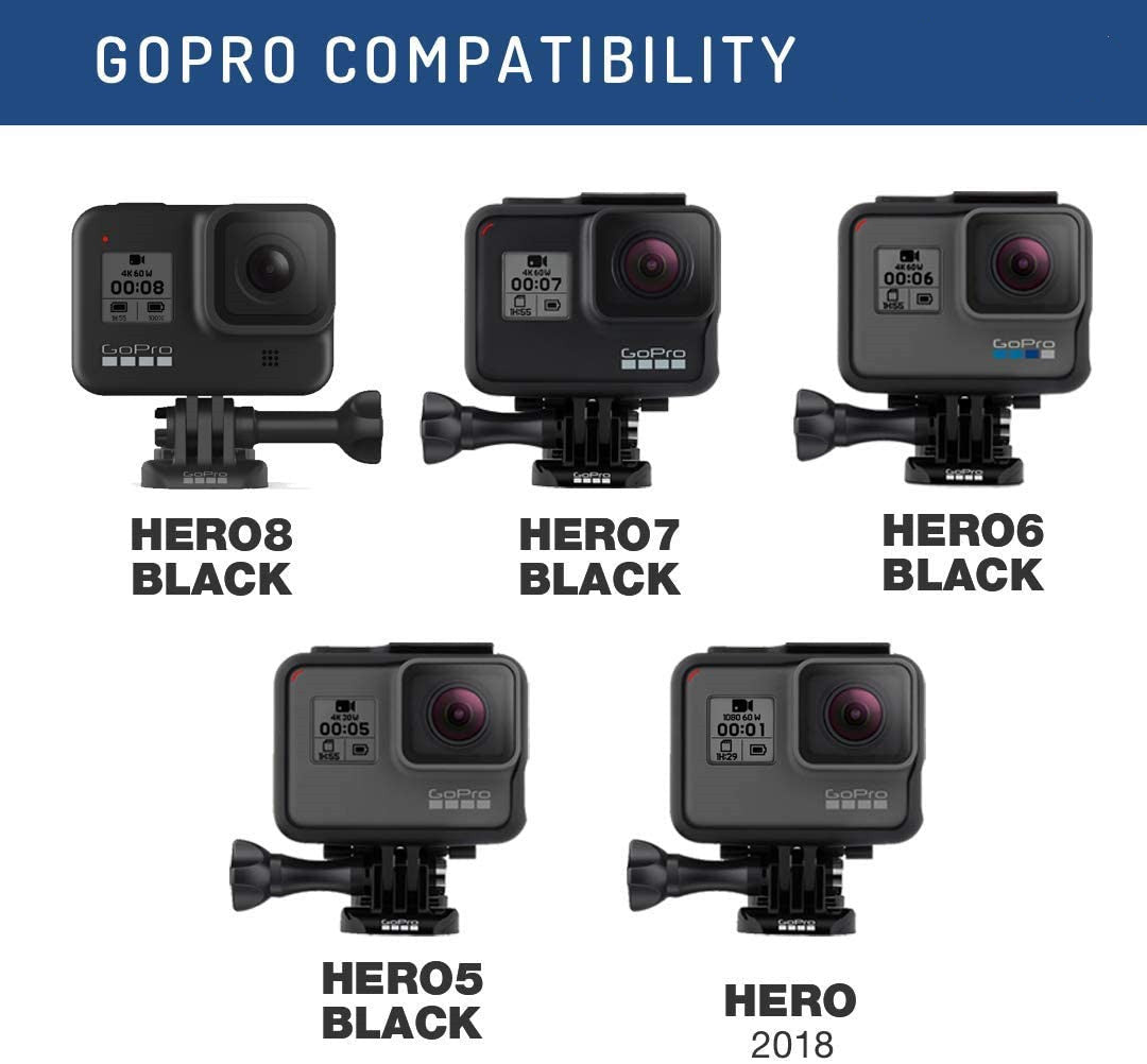 Replacement 3 Battery and USB Triple Charger for GoPro Hero 8 7 6 5 AABAT-001 AABAT-001-AS AHDBT-501 AHDBT-601 AHDBT-701 AHDBT-801 Camera