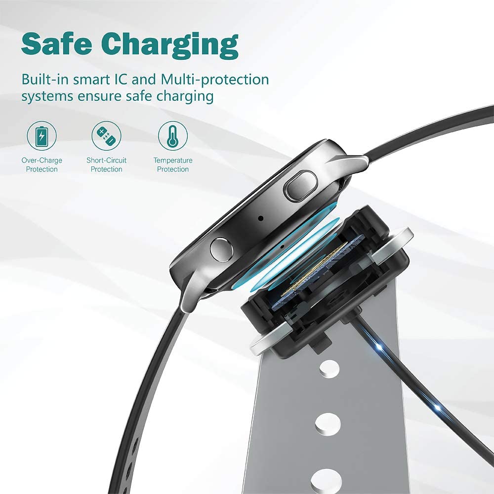 Aluminium Grey Wireless Charger Stand for Samsung Galaxy Watch 3 41mm