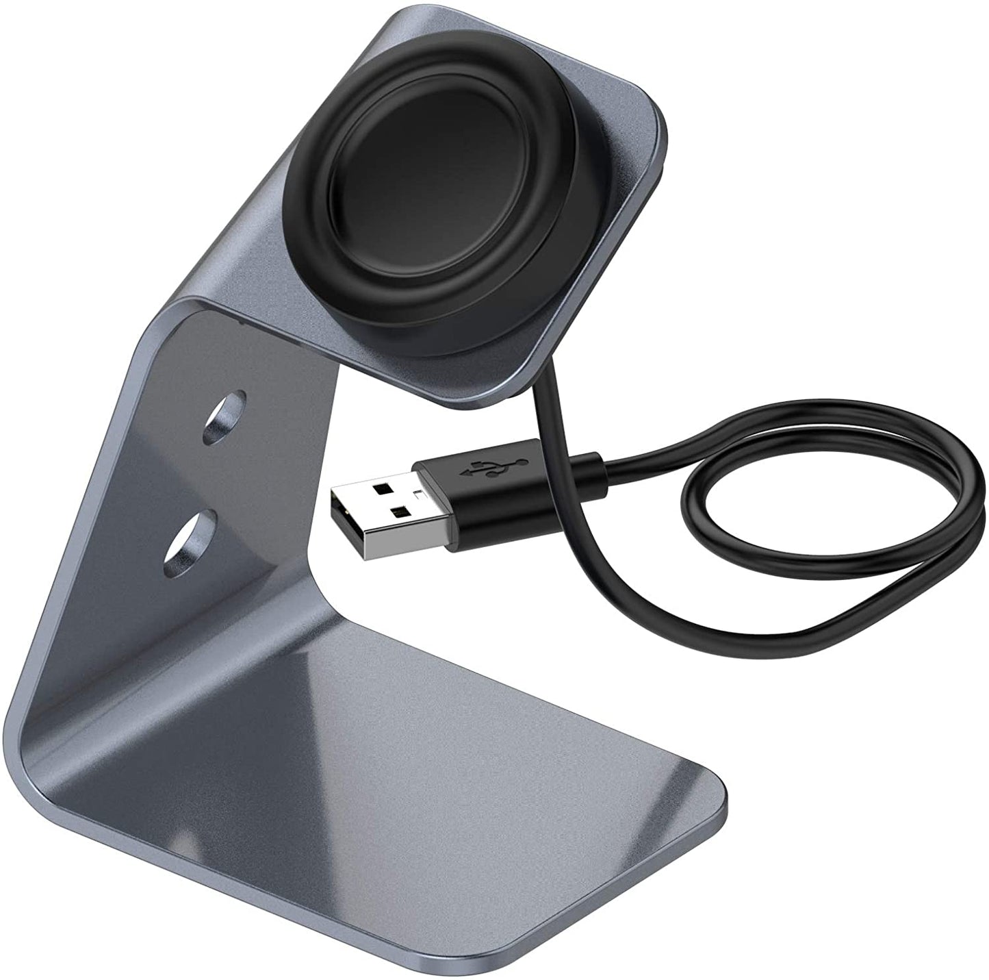 Aluminium Grey Wireless Charger Stand for Samsung Galaxy Watch 3 41mm