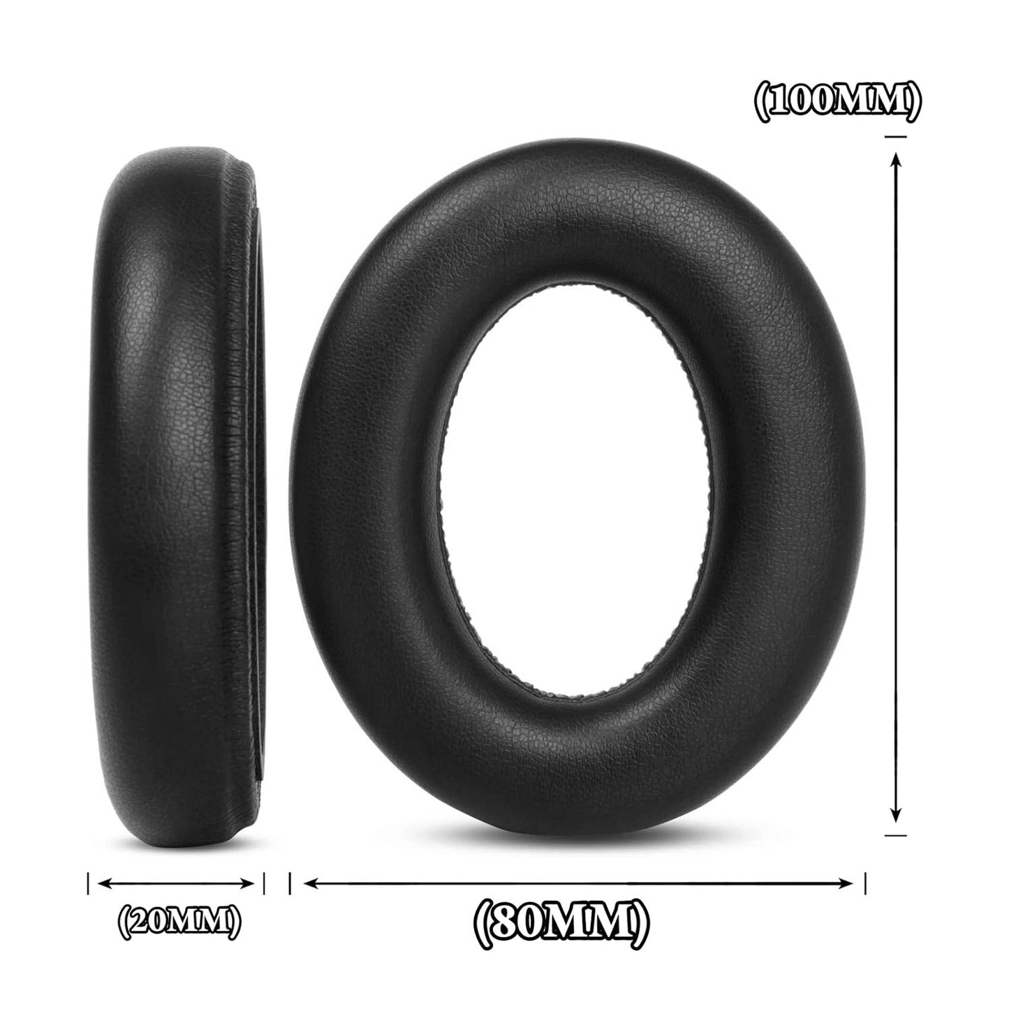 Replacement Ear Pads Cushions Black for Sennheiser Momentum 4 Over-Ear Wireless Headphone