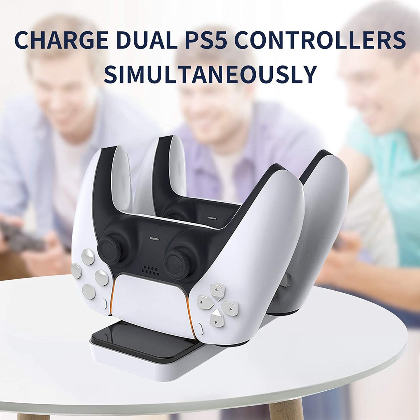 Dual Controllers Charger Charging Dock Station Stand For Sony PS5 Playstation 5 DualSense Controller
