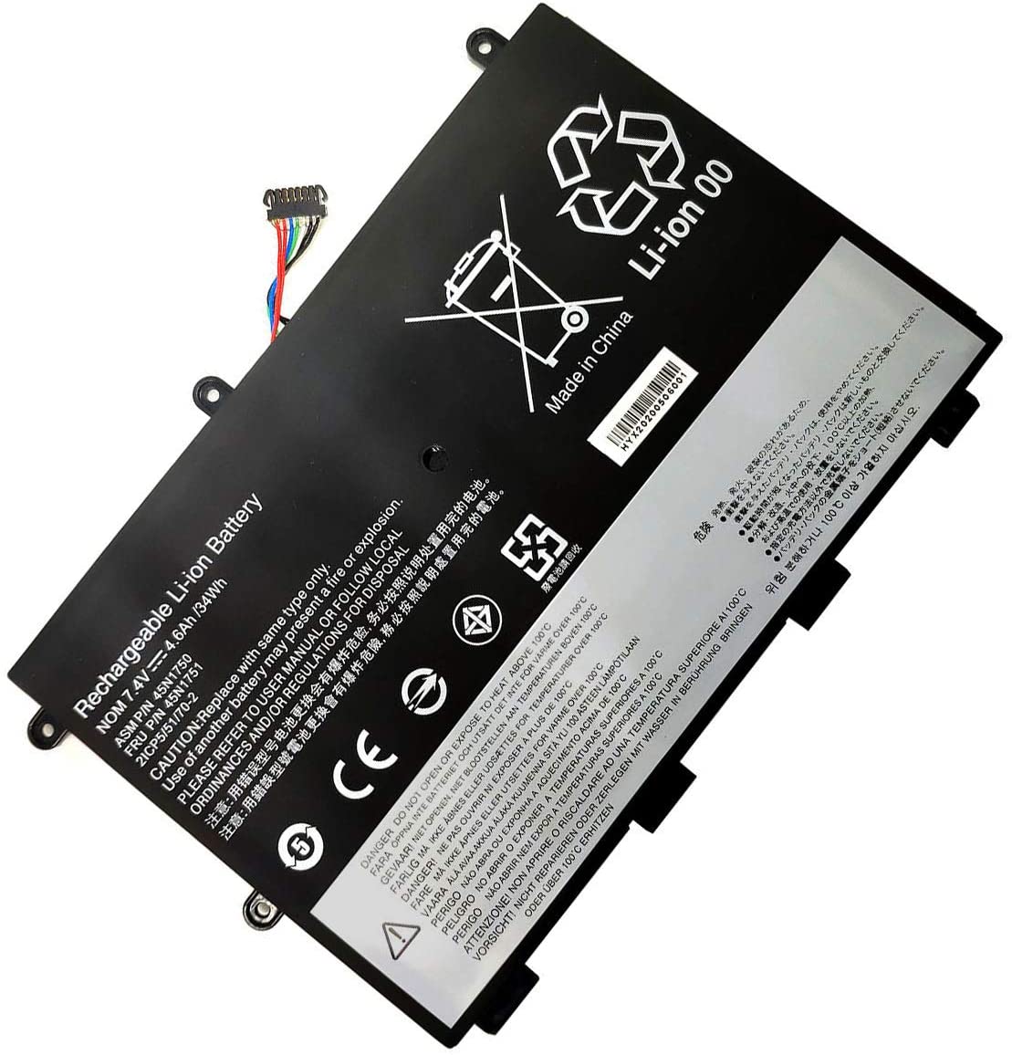 Replacement Battery for Lenovo ThinkPad Yoga 11e ASM 45N1748 45N1750 FRU 45N1749 45N1751