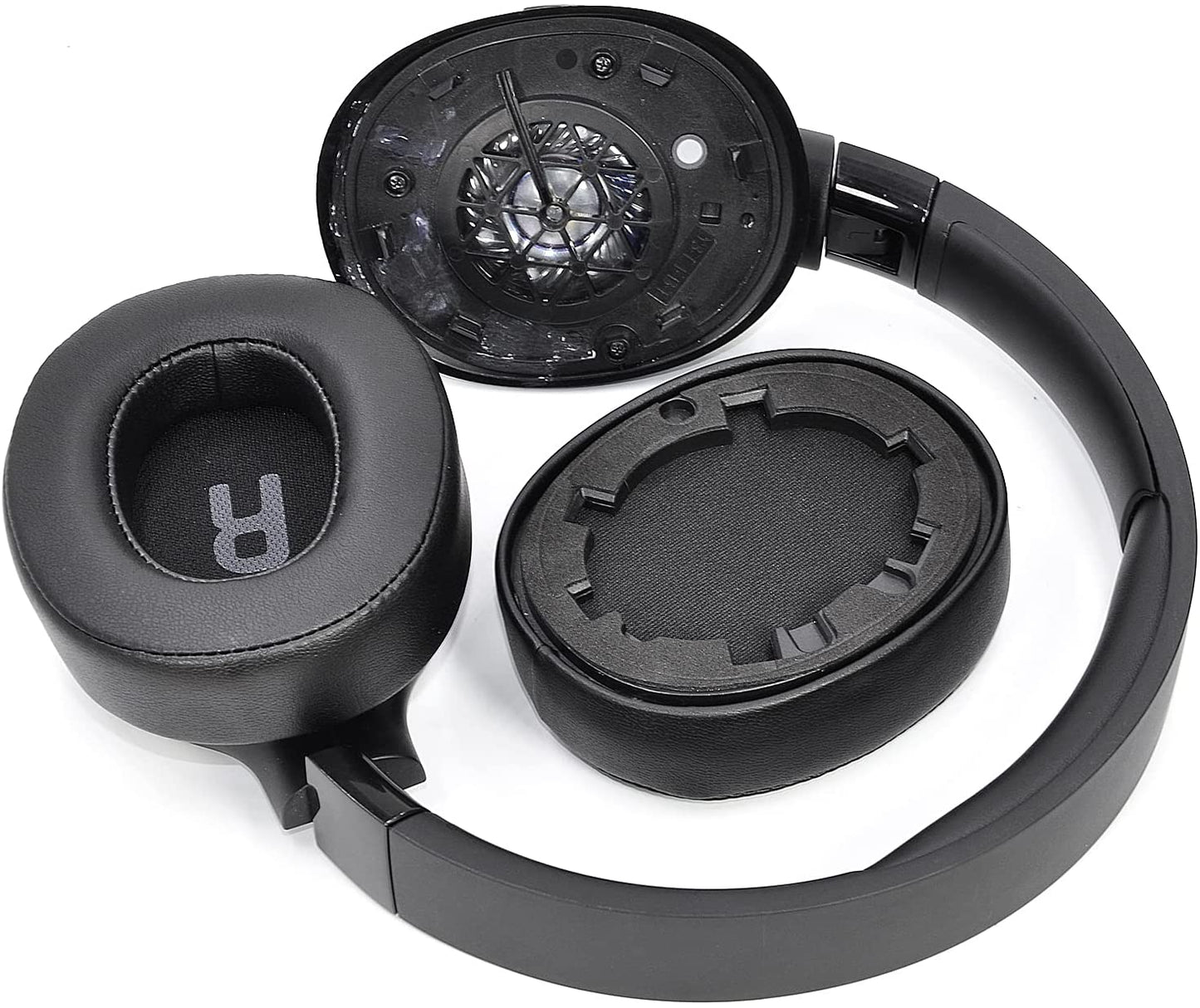 Black Replacement Cushion Ear Pads for JBL Live 650 660 650BTNC 660NC E65 E65BTNC Wireless Over-Ear Headphones