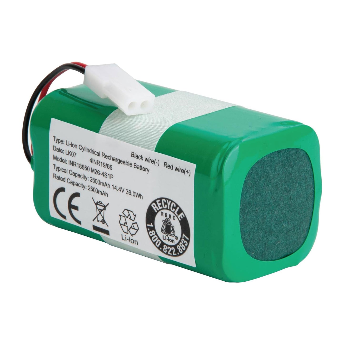 Replacement Battery for Bissell SpinWave Wet and Dry Robot Vacuum 28596 1625424 1618526 1624434