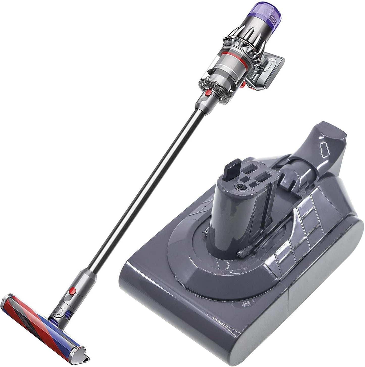 Replacement Battery for Dyson Digital Slim Fluffy Extra/Digital Slim Fluffy Pro/V10 Slim/V10 Digital Slim/V10 Digital Slim Fluffy Extra Cordless Vacuum