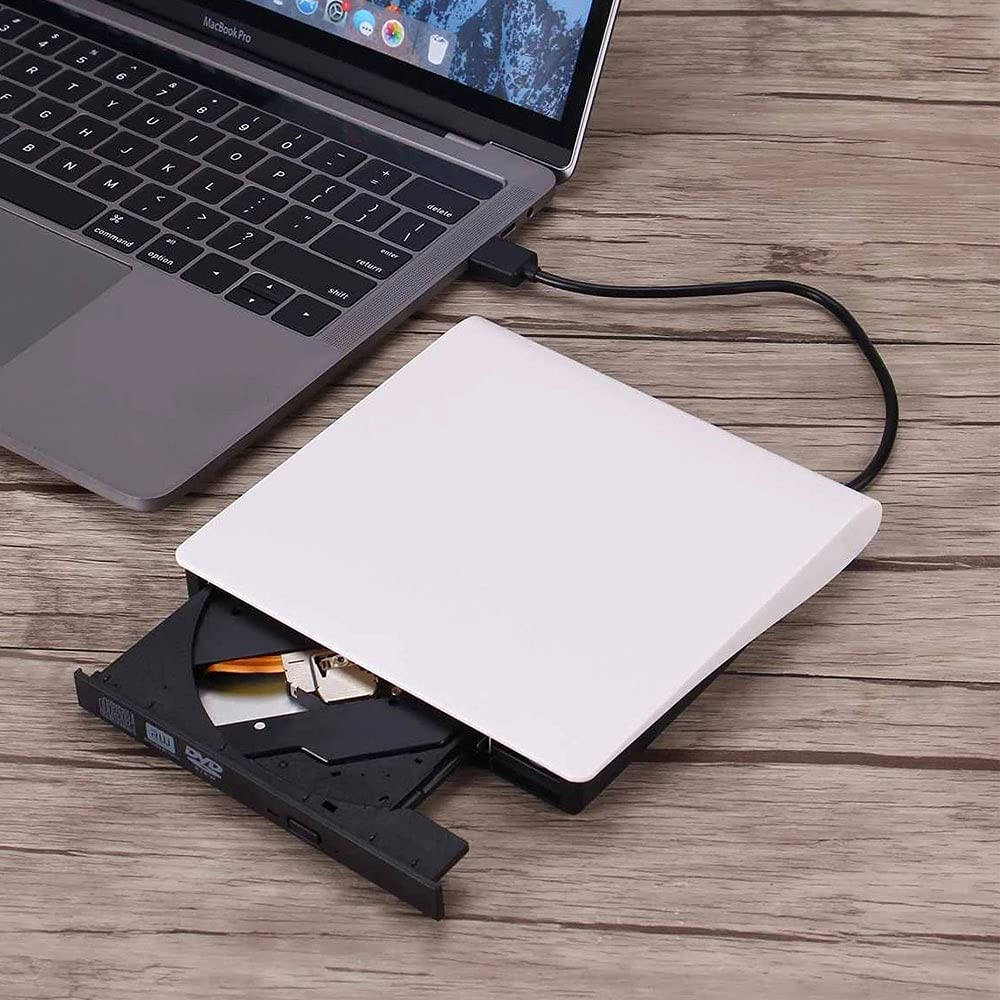 USB 3.0 Slim External DVD RW CD Writer Burner Reader Player Optical Drives for Laptop PC Win 11/10/8/7/xp Mac OS