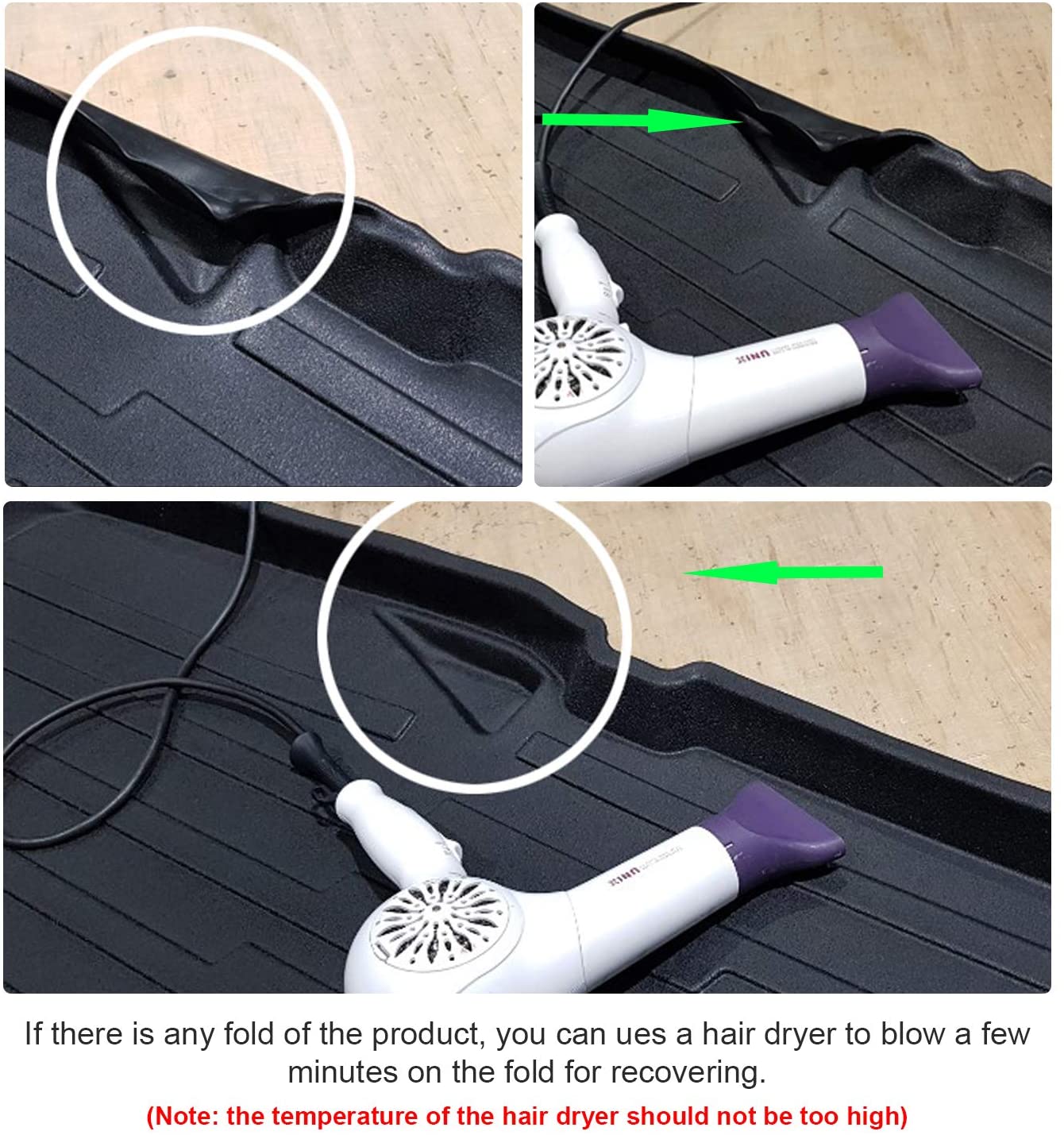 Heavy Duty Cargo Trunk Mat Boot Liner Luggage Tray for Peugeot 5008 2017 2018 2019 2020 2021