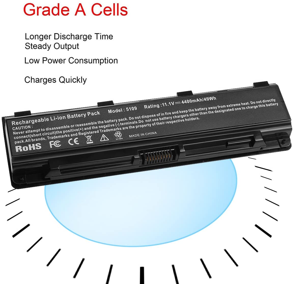 Replacement Laptop Battery for Toshiba Satellite P70-B S70-B PA5108U-1BRS PA5109U-1BRS