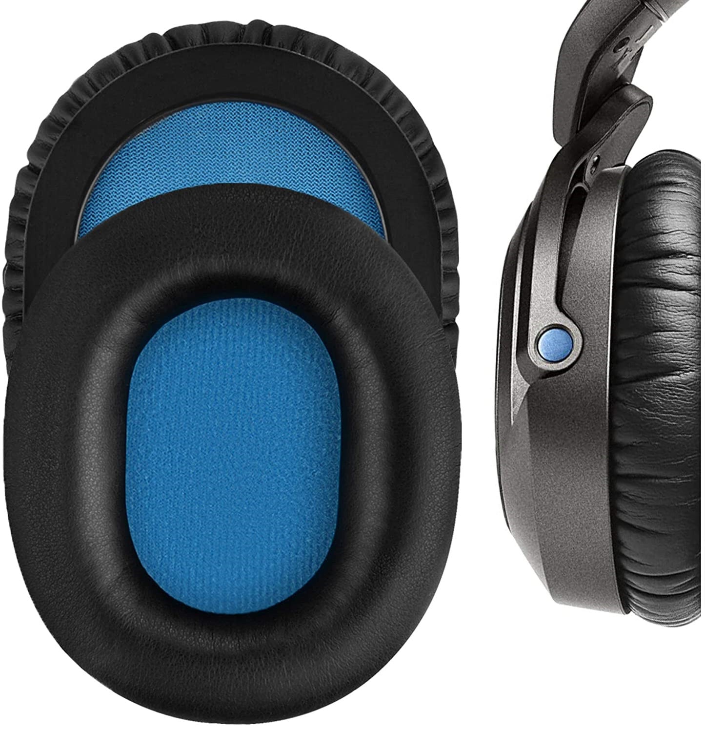 Replacement Ear Pads Cushions Black for Sennheiser HD8 DJ/HD6 Mix Over-Ear Headphone