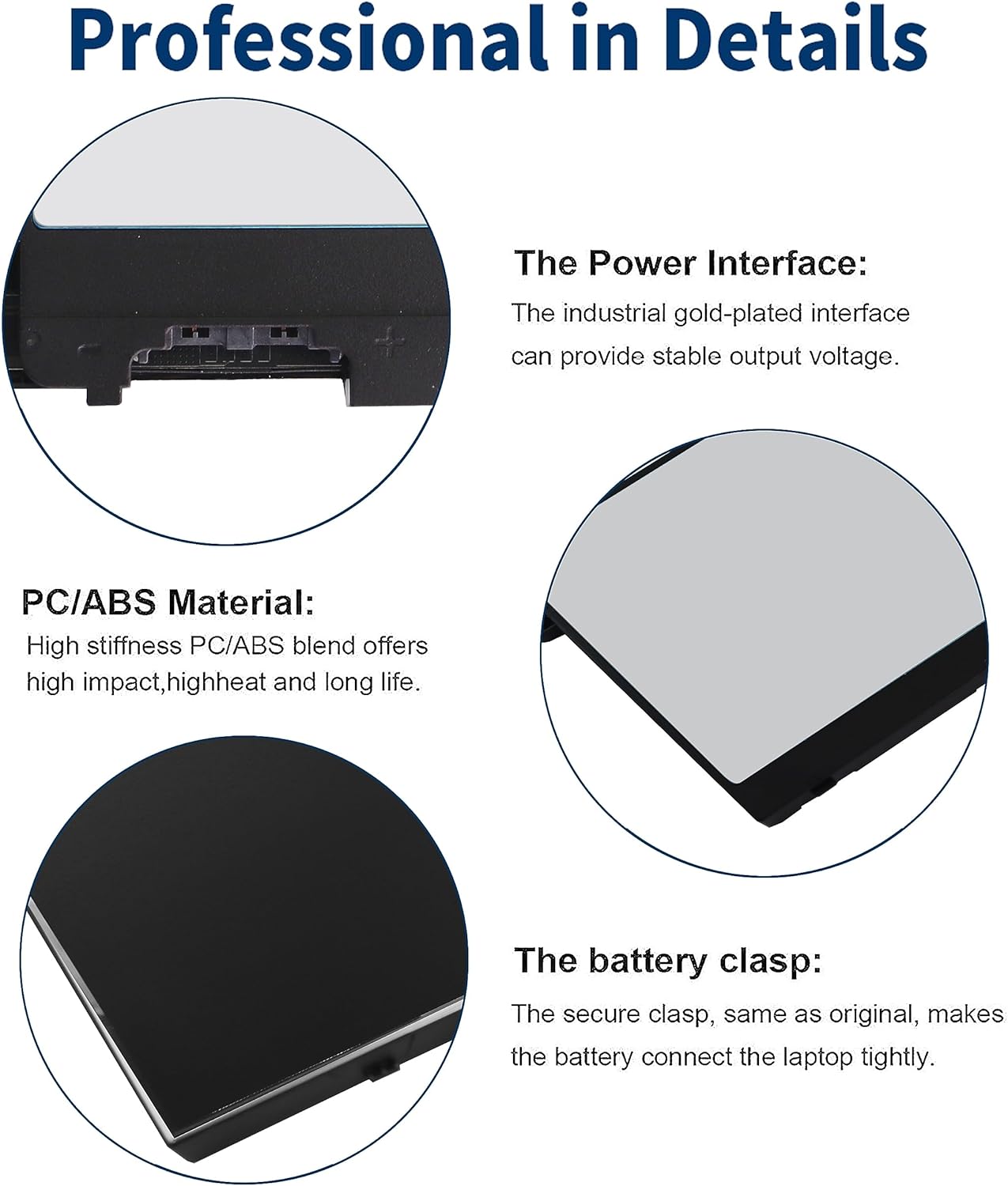 Replacement 3HWPP Battery for Dell Latitude 5400 5401 5410 5411 5501 5510 5511 Precision 3541 3550 3551 Inspiron 7706 7500 7506 2-in-1 Black Edition
