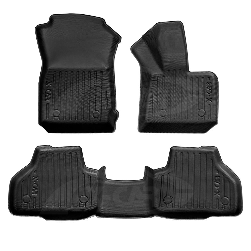 Floor Mats Boot Liner Set for BMW X3 2011-2017 F25 Series All Weather Heavy Duty Cargo Kick Mats Back Seat Protector Cover