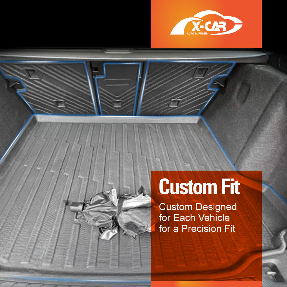 3D Floor Mats Boot Liner for BMW X3 M G01 F97 2017-2024 Heavy Duty Car Mats Cargo Carpet Cover