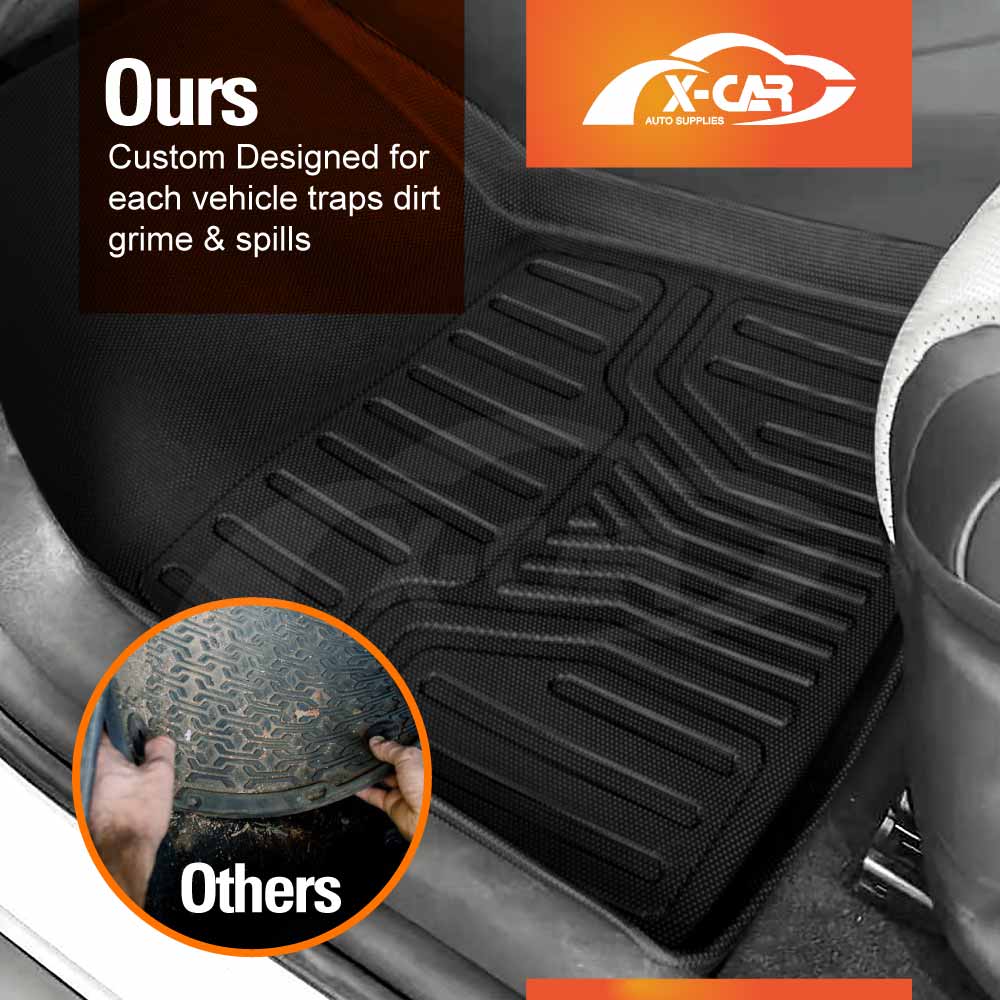 3D All-Weather Floor Car Cargo Trunk Kick Mats Boot Liner for BYD Dolphin 2023-2025 Accessories