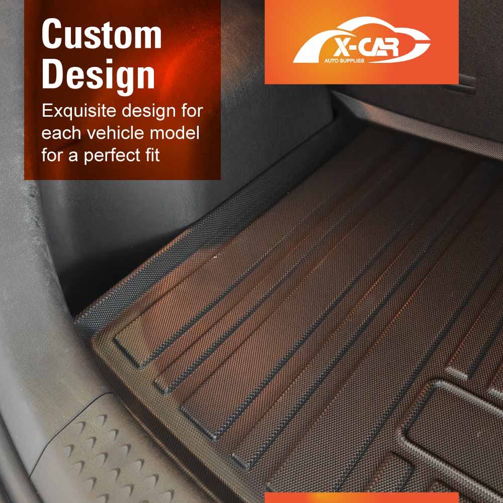 3D All-Weather Floor Car Cargo Trunk Kick Mats Boot Liner for BYD Dolphin 2023-2025 Accessories