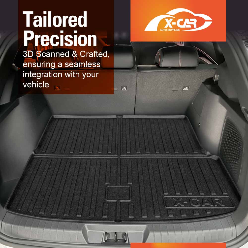 3D Floor Mats Boot Liner for BYD SEALION 6 SEALION6 2024-Onwards All Weather Heavy Duty Cargo Car Trunk Luggage Tray