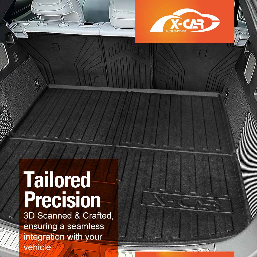 3D Floor Mats Boot Liner Set for BYD SEALION 7 SEALION7 2025-Onwards All Weather Front Trunk Cargo Kick Mats Back Seat Protector Cover