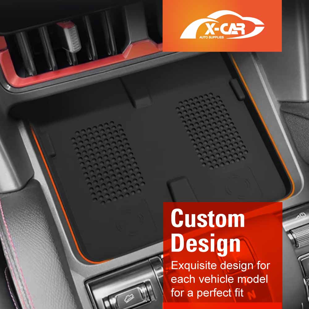 Wireless Charging Mat for BYD Shark 6 2024-Onwards Center Console Non-Slip Silicone Protective Pad Interior Accessories