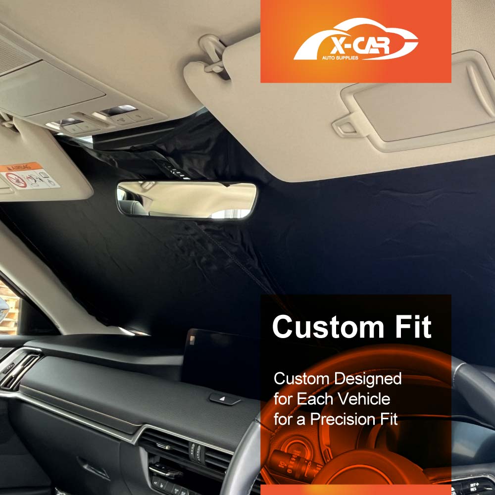WindScreen Sun Shade for Mazda CX-70 CX70 2024-Onwards UV Rays Foldable Custom Wind Screen Sun Visor Protector