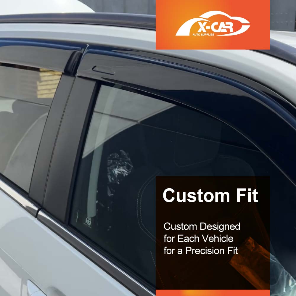 Weathershields for Isuzu MU-X MUX 2022-2025 Car Weather Shields Wind Deflectors Window Sun Visor 4 Pcs