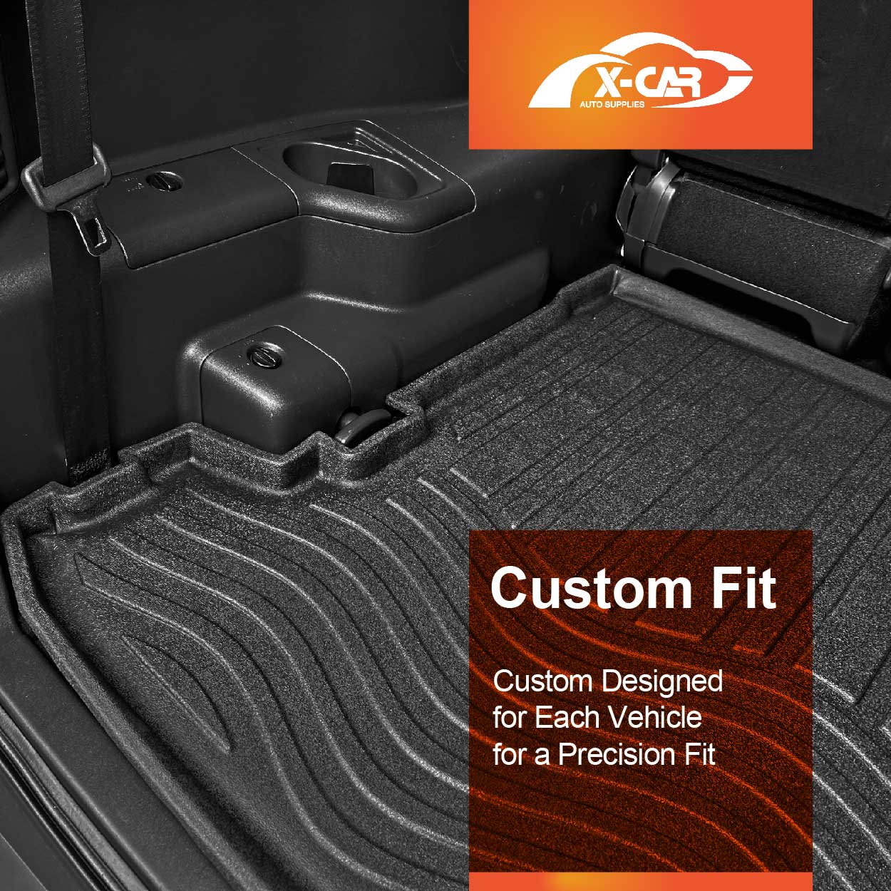 3D Floor Mats Boot Liner for Mitsubishi Pajero 2006-2022 All Weather Heavy Duty Cargo Car Trunk Luggage Tray