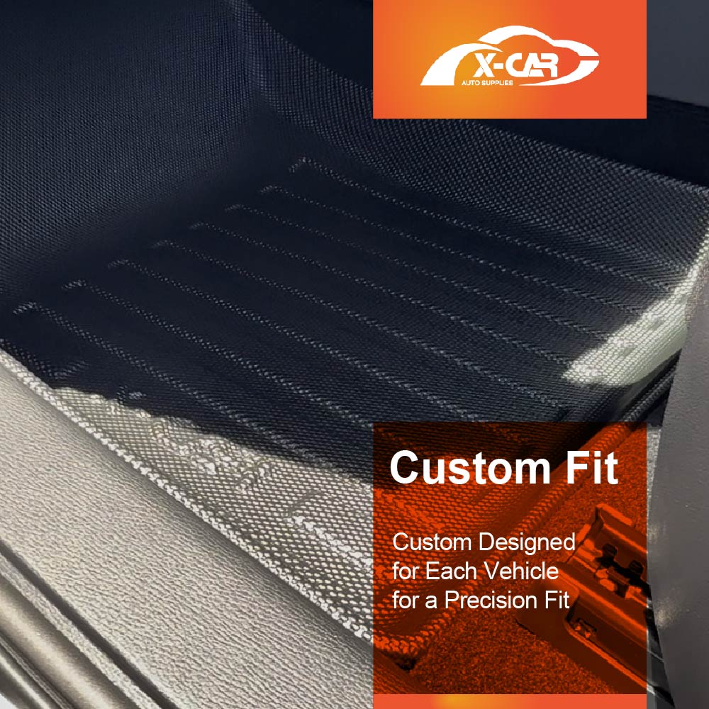 3 Pcs Boot Liners Floor Mats for Mitsubishi Outlander Petrol ZM 7 Seater 2021-2025 All Weather Heavy Duty TPE Cargo Car Trunk Luggage Tray