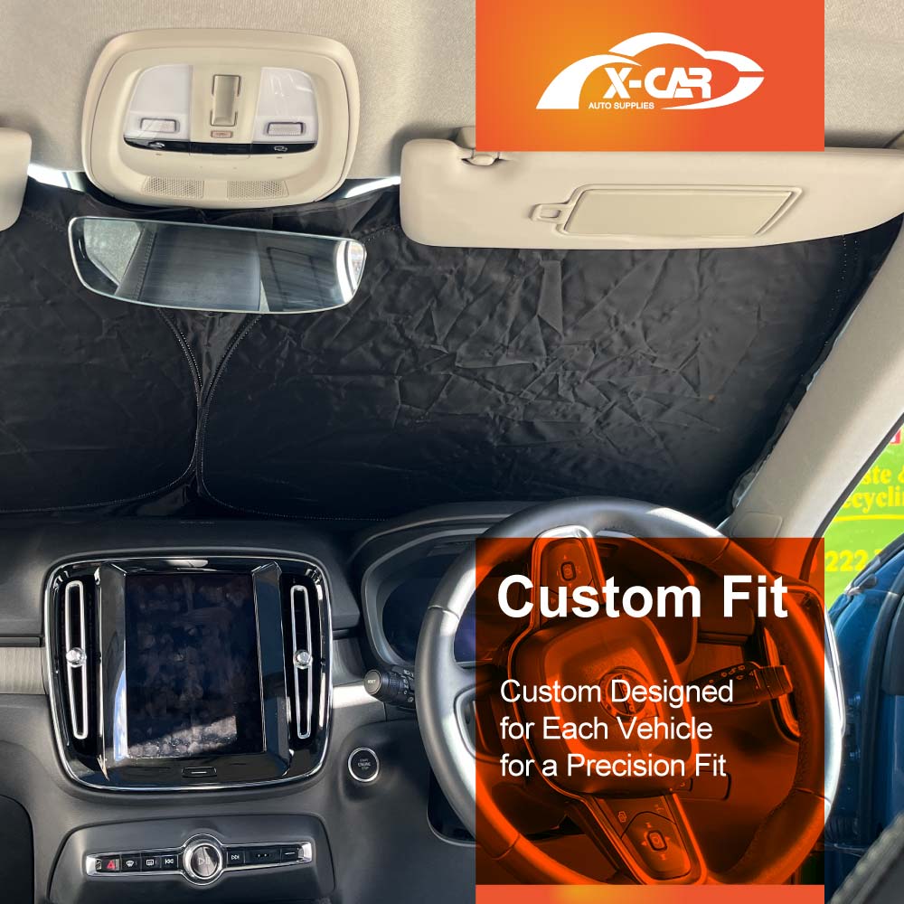 WindScreen Sun Shade for Volvo XC40 2018-Onwards Blocks UV Rays Foldable Custom Wind Screen Sun Visor Protector