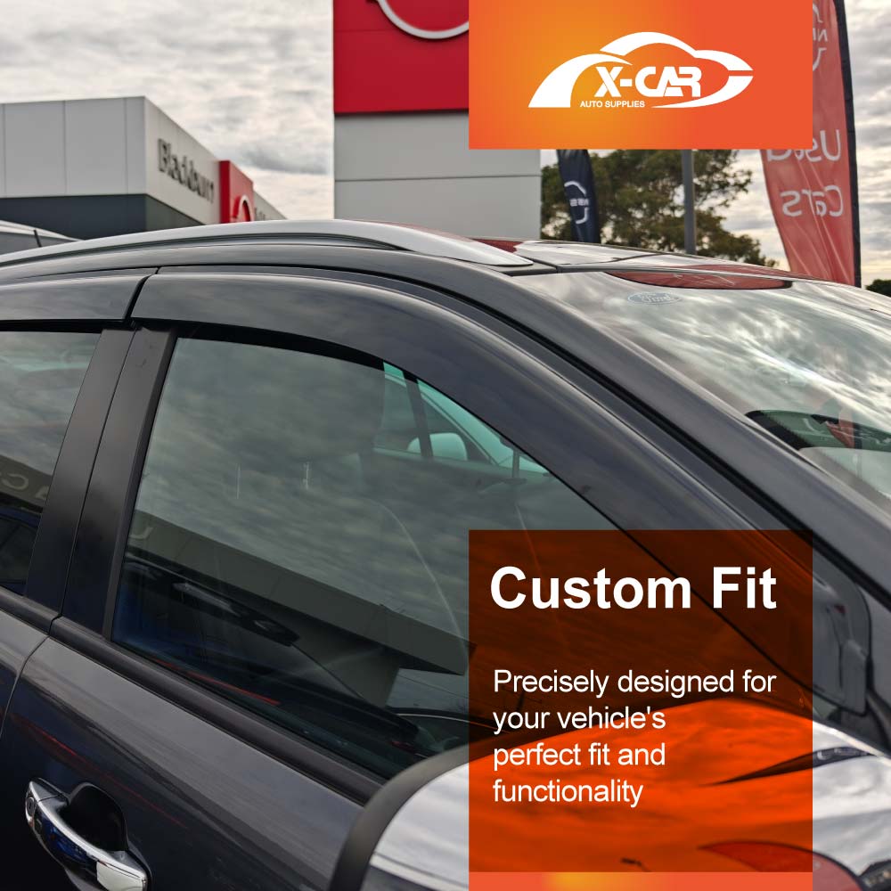 Weathershields for Ford Everest 2015-2022 Car Weather Shields Wind Deflectors Window Sun Visor 4-Piece Set