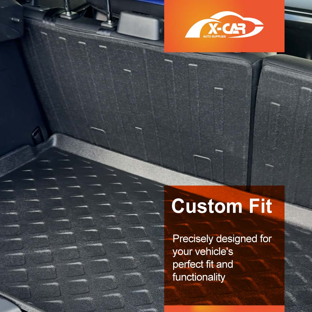 3D Floor Mats Boot Liner Set for Mazda CX-3 CX3 2015-Onwards All Weather Heavy Duty Cargo Kick Mats Back Seat Protector Cover