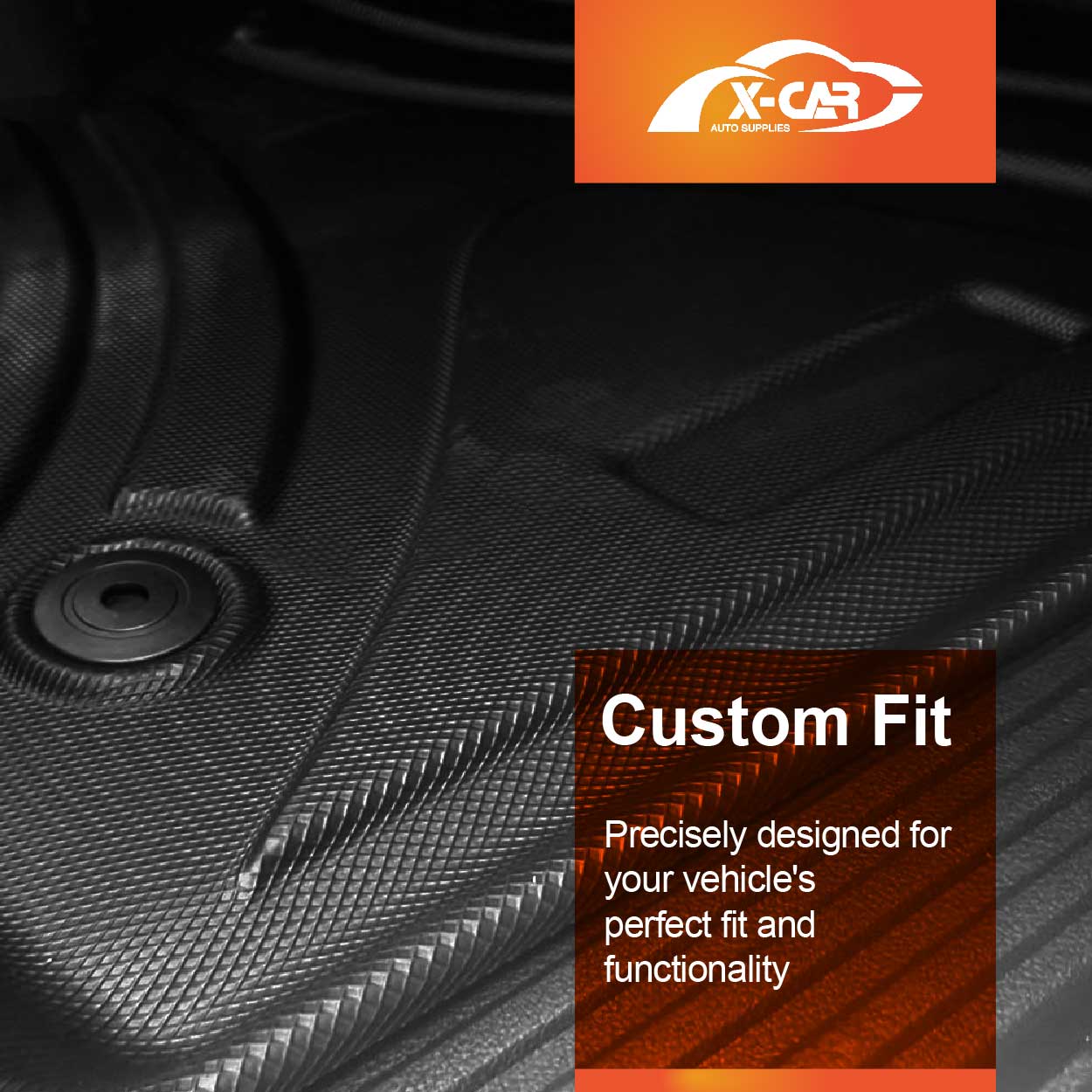 3D Car Floor Mats Tub Liner for Ford Next-Gen Ranger Raptor RA 2022-2025 Heavy Duty Cargo Trunk Mat Luggage Tray