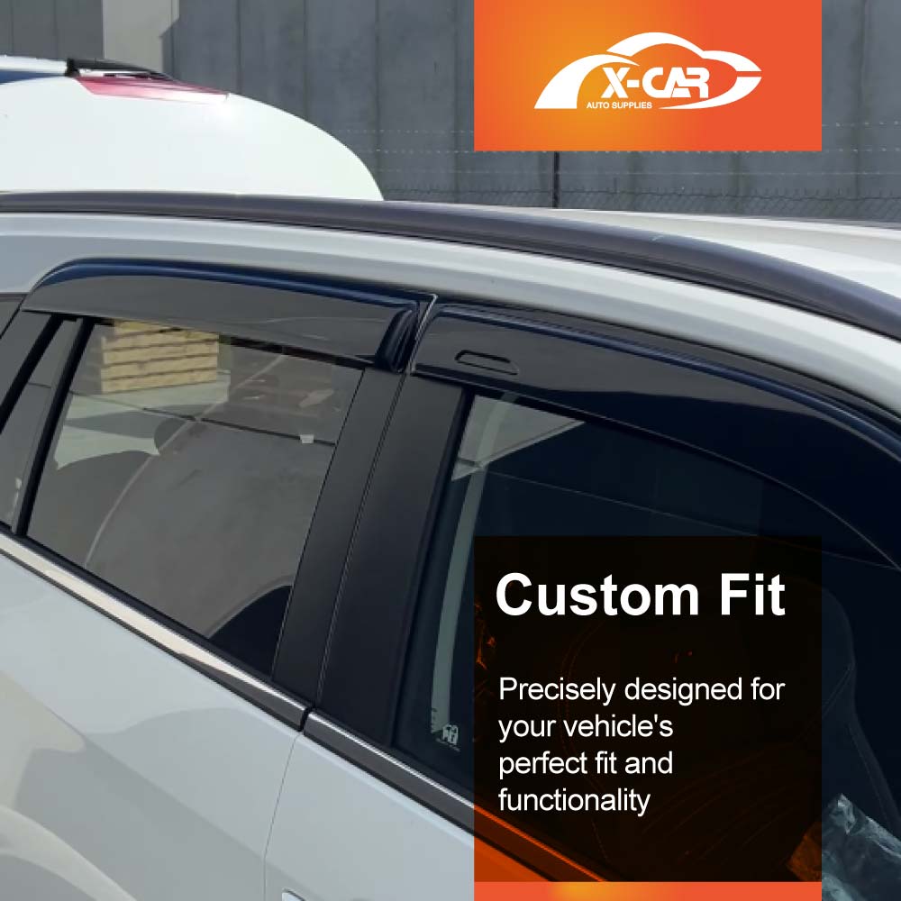 Weathershields for Isuzu MU-X MUX 2022-2025 Car Weather Shields Wind Deflectors Window Sun Visor 4 Pcs