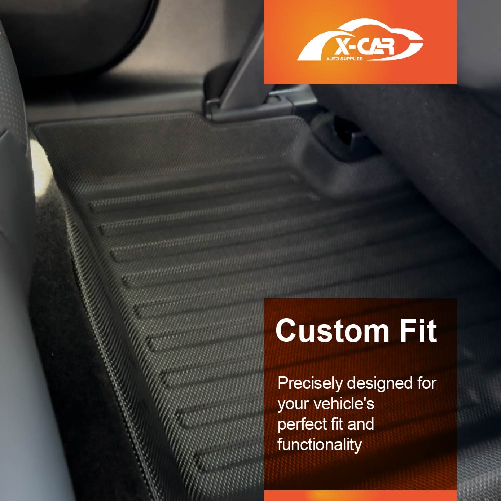 3 Pcs Boot Liners Floor Mats for Mitsubishi Outlander Petrol ZM 7 Seater 2021-2025 All Weather Heavy Duty TPE Cargo Car Trunk Luggage Tray