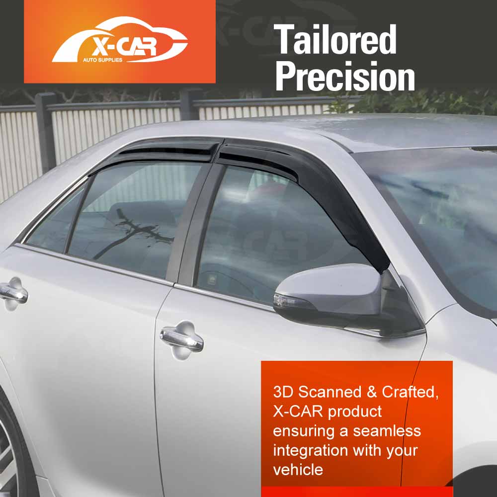 WeatherShields for Toyota Camry 2012-2017 Petrol/Hybrid Car Accessories Weather Shields Wind Deflectors Window Sun Visor