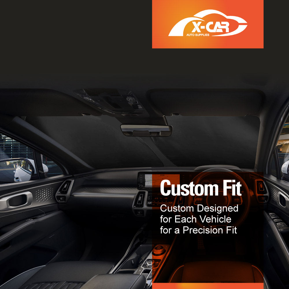 WindScreen Sun Shade for Kia Sorento 2020-2025 Blocks UV Rays Foldable Custom Wind Screen Sun Visor Protector