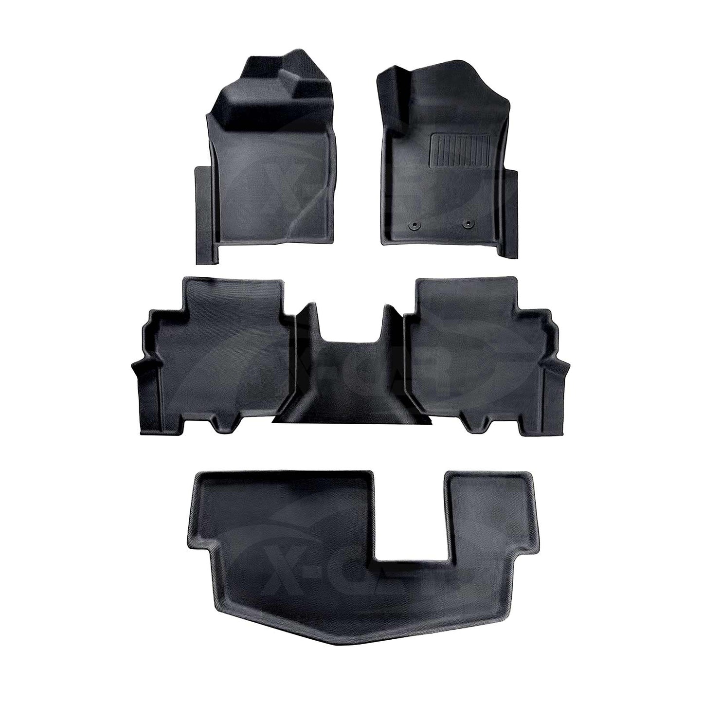 3D Floor Mats for Ford Everest 2022-Onwards All Weather Heavy Duty XPE Cargo Car Trunk Luggage Tray