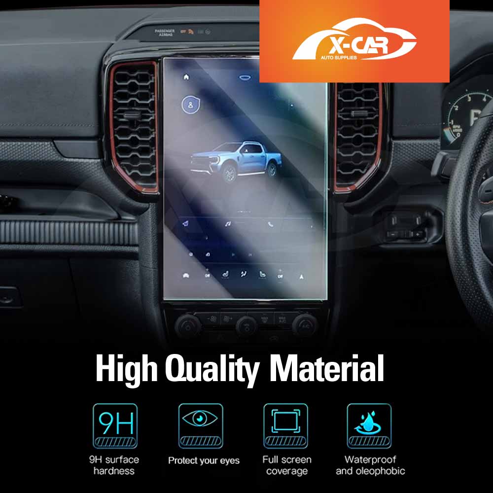 Screen Protector for Ford Next-Gen Ranger 2022-2025 12-inch Navigation and Dashboard Touchscreen Anti-Scratch Cover