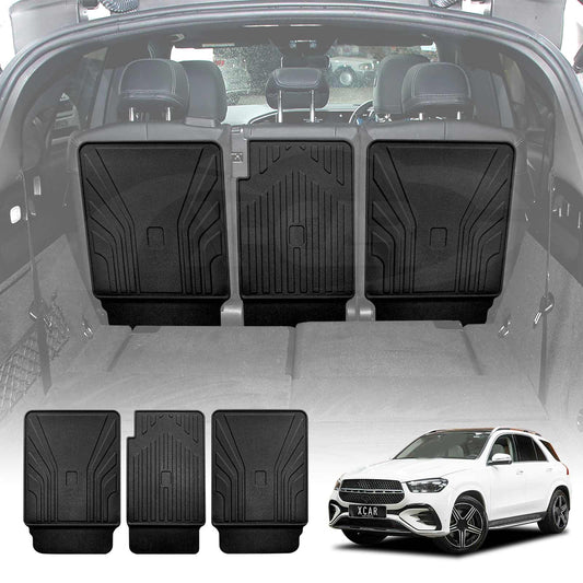 Back Seat Protector for Mercedes-Benz GLE 7 Seater 2018-Onwards All Weather Heavy Duty Car Seat Kick Mats Cover
